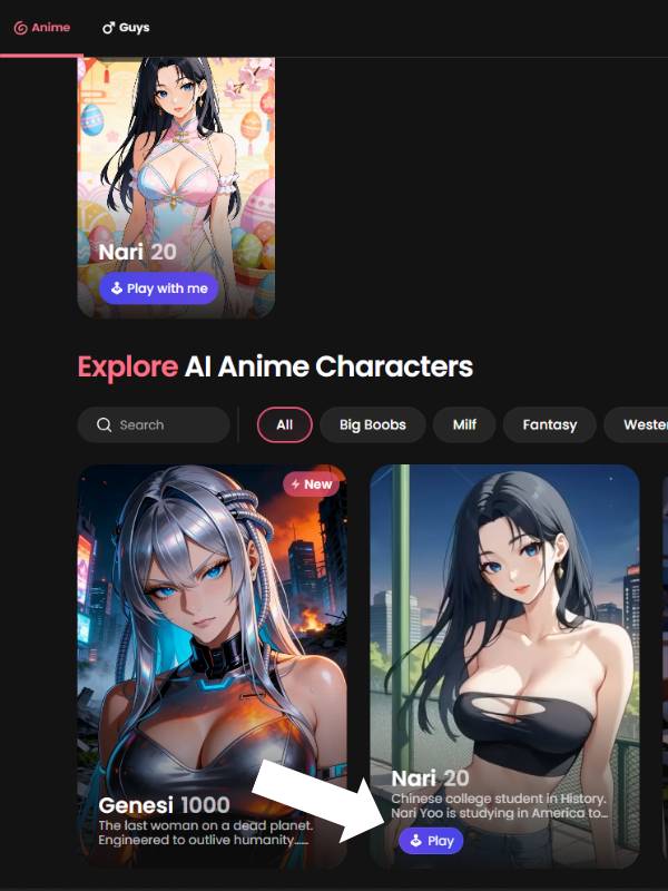 Step 1 Pick a Character