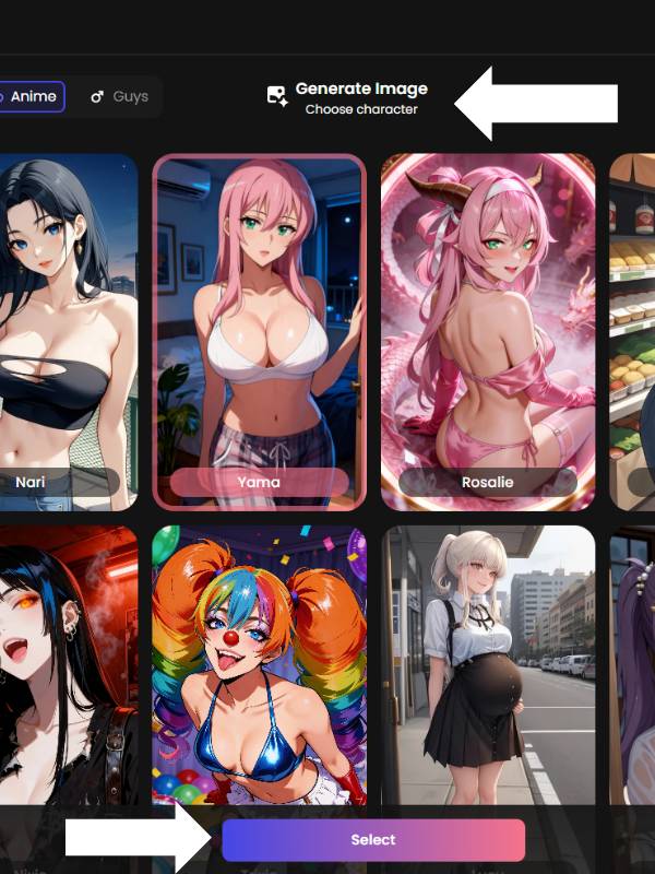 Step 1 Pick a Character