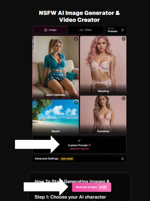 Step 2 Click on Generate Images