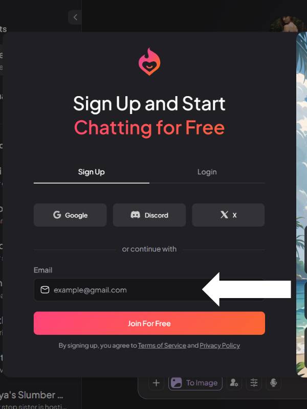 Step 3 Create Account or Login
